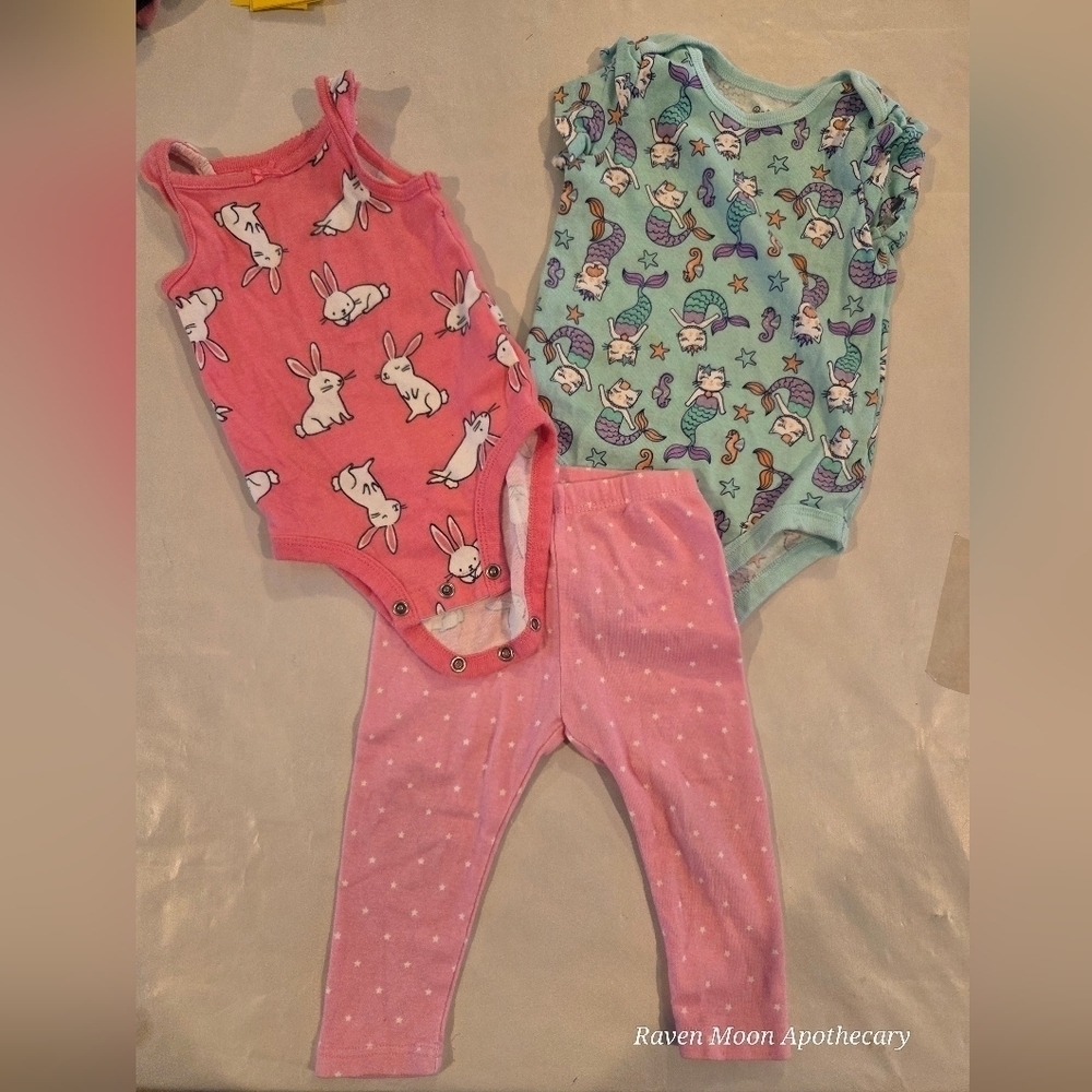 Cute Baby Bodysuits and Leggings Set